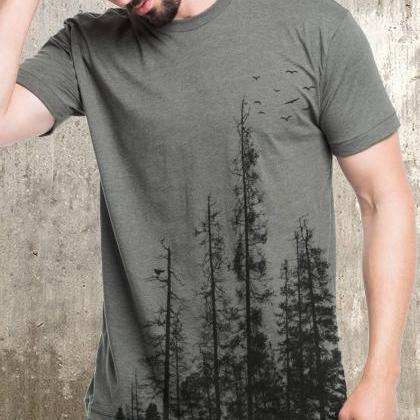 Men's Pine Tree Forest T-shirt -..