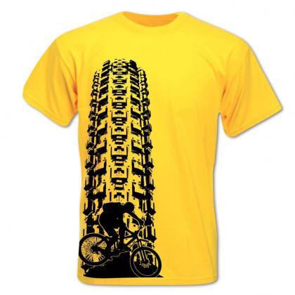 Men's Mountain Bike T Shirt Tyre..