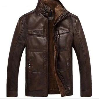 Mountainskin Leather Jacket Men Coats Brand High..