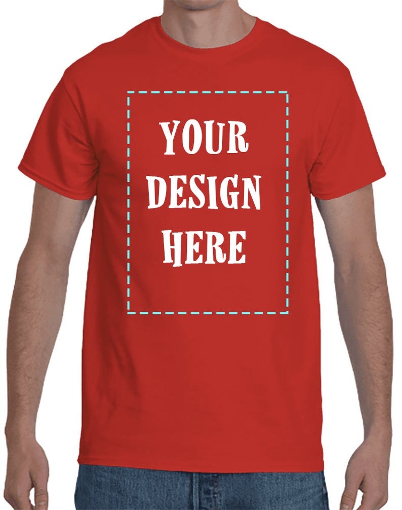 Add Your Own Text/Image - Personalized T-Shirt, Custom T-Shirts, Custom Clothing, Custom Shirt Printing, Custom Ultra Cotton Shirt for Men
