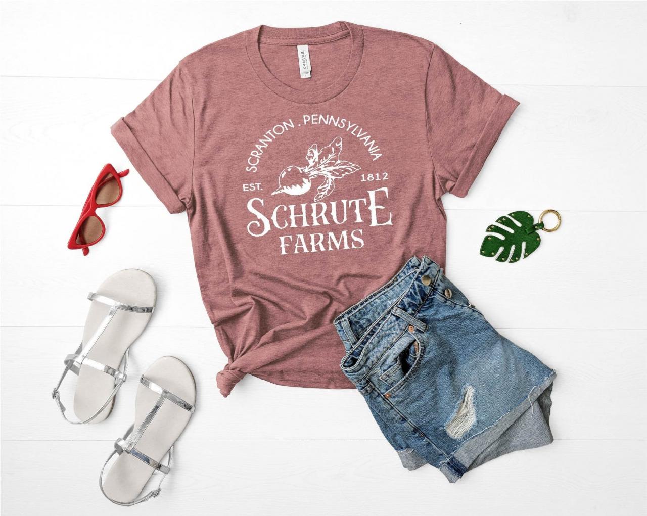 Schrute Farms T-shirt - Funny The Office Unisex Tee Shirt - Dwight Schrute Beet Farm - Tv Quotes Shirt - Funny Tv Shirts - Unisex T Shirt