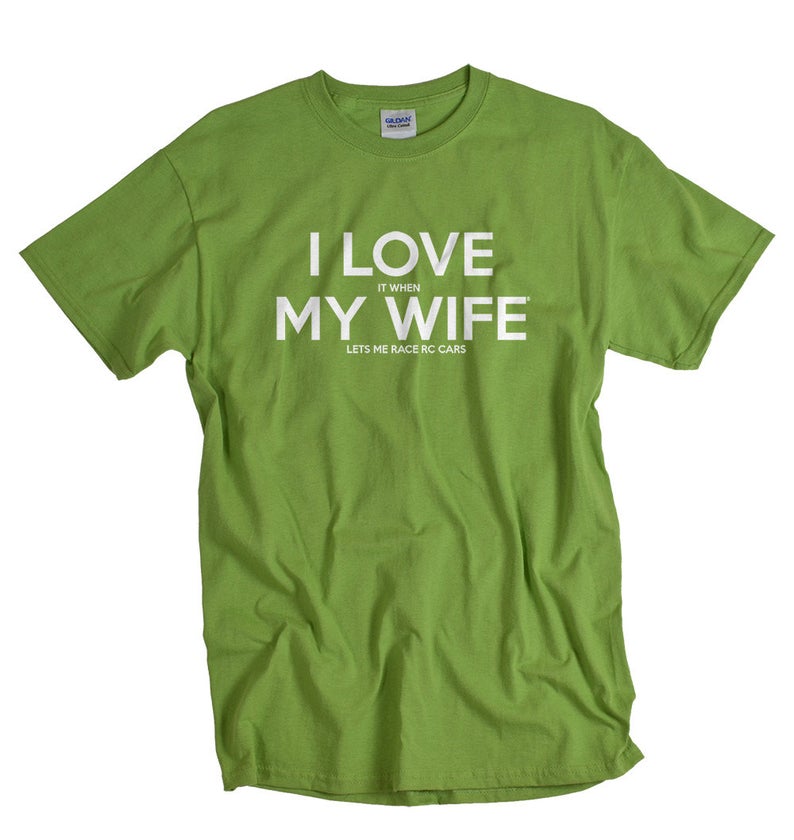 RC car shirt for men funny gift for rc husband rc cars tshirt Radio Control shirt I LOVE it when MY Wife® Brand rc gift for husband