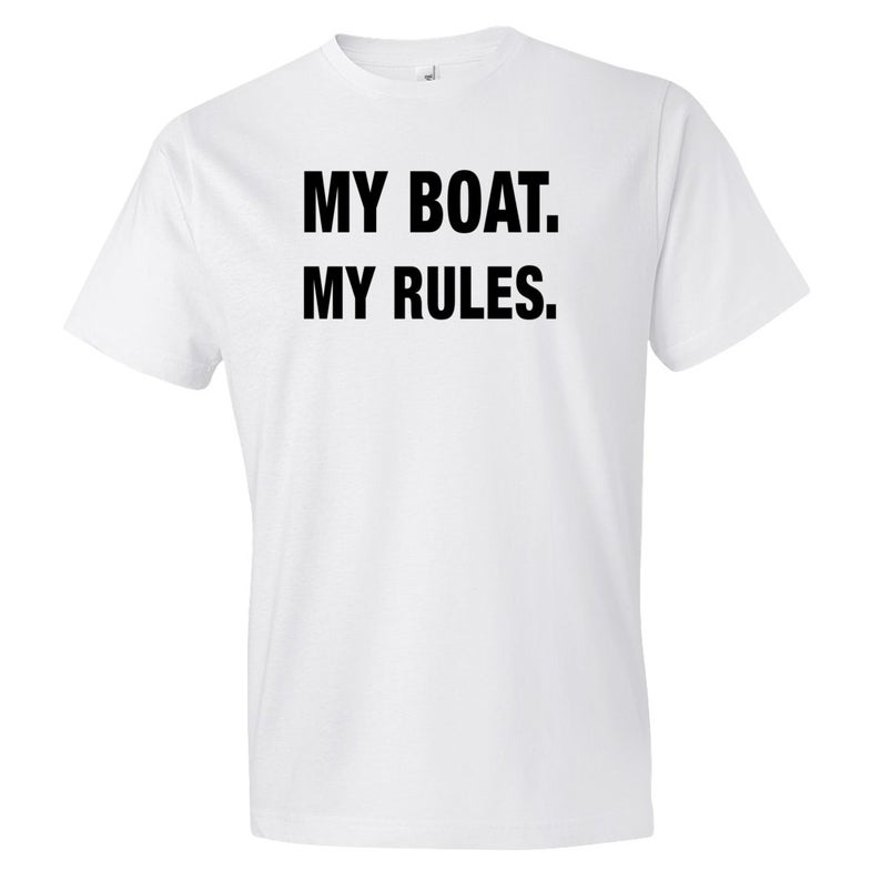 Boat Gift, Boat Shirt, Captain Gift, Captain Shirt, My Boat My Rules Shirt, Sail Gift, Sail Shirt Boating Shirt Pirate Shirt for Dad 