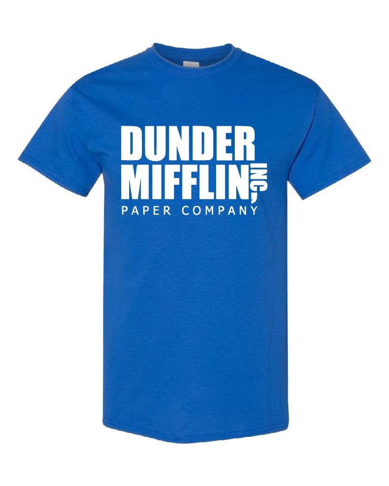 Men's The Office Tv Series Dunder Mifflin Logo T-shirt