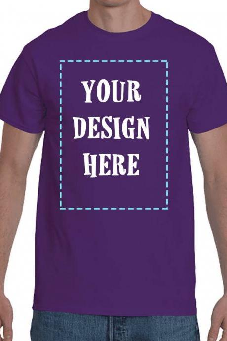 Add Your Own Text/image - Personalized T-shirt, Custom T-shirts, Custom Clothing, Custom Shirt Printing, Custom Ultra Cotton Shirt For Men