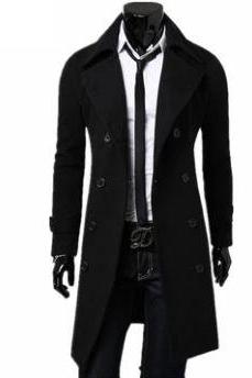 New Trench Coat Men Jacket Mens Overcoat Casual Long Coat Men Fashion Winter Coats